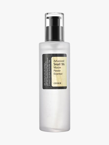 CosRx Advanced Snail 96 Mucin Power Essence in branded component on a light gray background